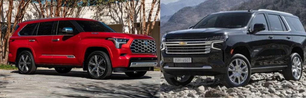 2024 Toyota Sequoia vs. 2024 Chevy Tahoe: Trim Levels, Exterior, Tech ...