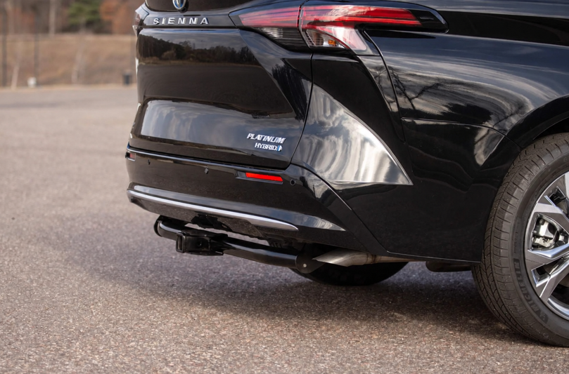 Toyota Sienna rear tow hitch accessory close-up